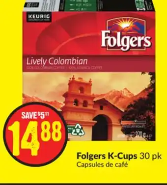 Chalo FreshCo Folgers K-Cups 30 pk offer