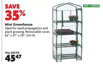 Home Hardware Mini Greenhouse offer