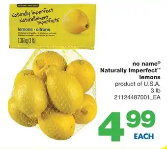 Wholesale Club NO NAME NATURALLY IMPERFECT LEMONS, 3 LB offer