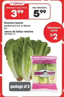 Valu-mart CŒURS DE LAITUE ROMAINE, 3's offer