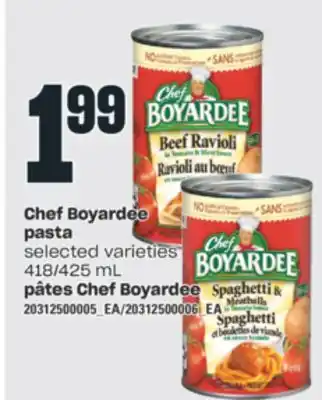 Valu-mart pâtes Chef Boyardee offer
