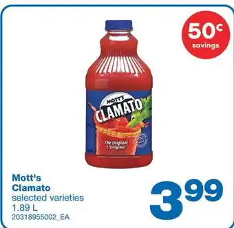 Wholesale Club CLAMATO, 1.89 L offer