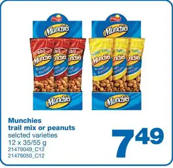 Wholesale Club TRAIL MIX OR PEANUTS, 12 x 35/55 g offer