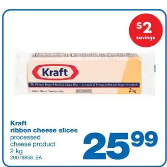 Wholesale Club RIBBON CHEESE SLICES, 2 kg offer