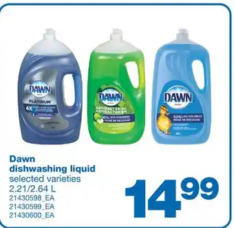 Wholesale Club DISHWASHING LIQUID offer