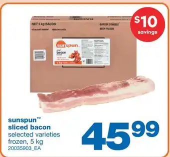 Wholesale Club SLICED BACON, 5 kg offer