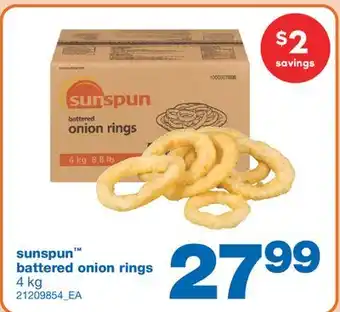 Wholesale Club BATTERED ONION RINGS, 4 kg offer