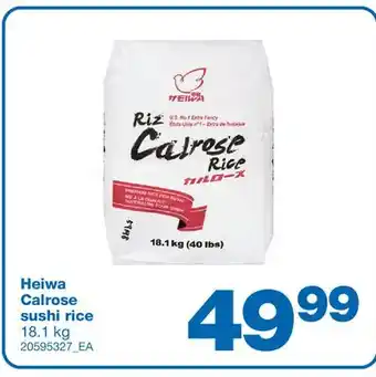 Wholesale Club SUSHI RICE, 18.1 kg offer