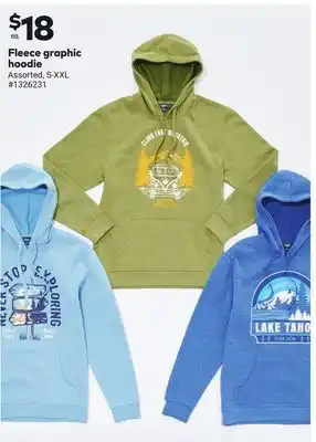 Giant Tiger Fleece graphic hoodie offer