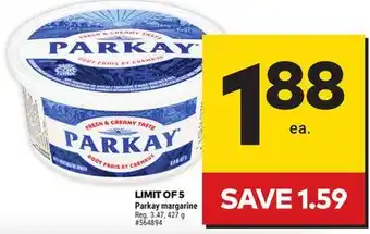 Giant Tiger Parkay margarine offer
