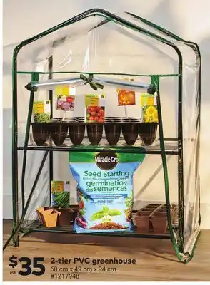 Giant Tiger 2-tier PVC greenhouse offer