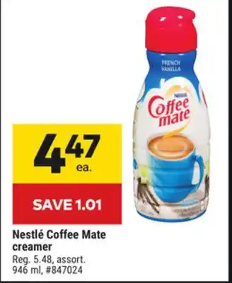 Giant Tiger Nestlé Coffee Mate creamer offer