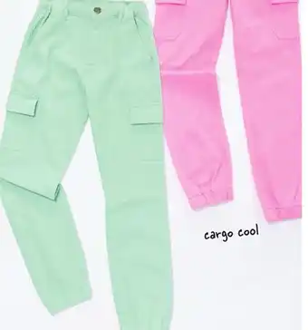 Giant Tiger Girls twill knit cargo pants offer