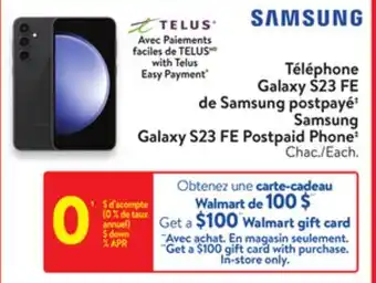 Walmart Samsung Galaxy S23 FE Postpaid Phone‡ offer