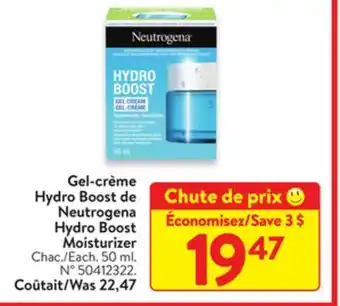 Walmart Neutrogena Hydro Boost Moisturizer offer