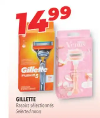 Familiprix GILLETTE Selected razors offer