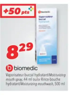 Familiprix Biomedic Moisturizing mouth spray, 44 ml or Moisturizing mouthwash, 500 ml offer