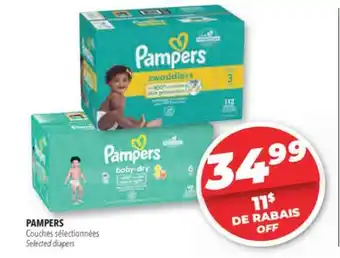 Familiprix PAMPERS Selected diapers offer