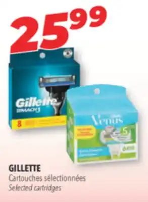 Familiprix GILLETTE Selected cartridges offer