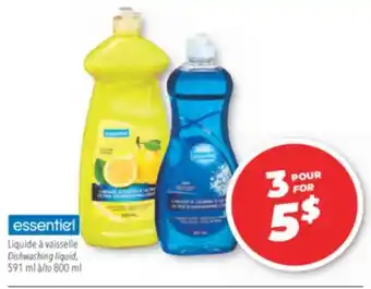 Familiprix essentiel Dishwashing liquid offer