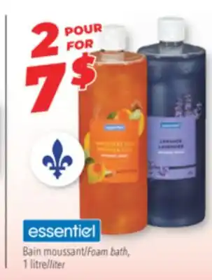 Familiprix essentiel Foam bath offer