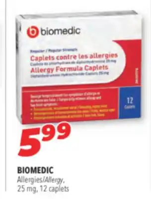 Familiprix BIOMEDIC Allergy 25 mg offer