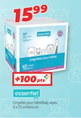 Familiprix ESSENTIEL Baby wipes offer