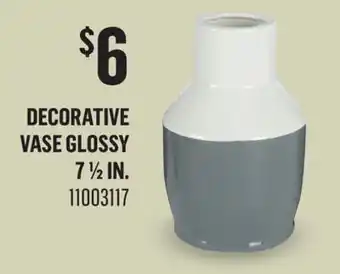 Canac Decorative Vase Glossy 7 1/2 in offer
