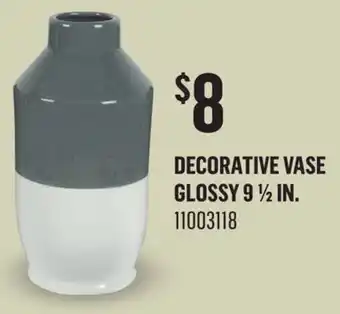 Canac Decorative Vase Glossy 9 1/2 in offer
