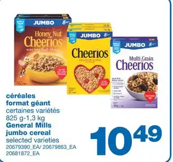 Wholesale Club CÉRÉALES FORMAT GÉANT, 825 g-1,3 kg offer