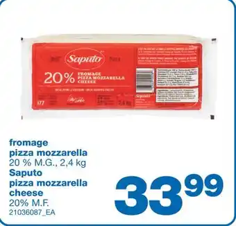 Wholesale Club FROMAGE PIZZA MOZZARELLA, 20% M.G., 2,4 KG offer