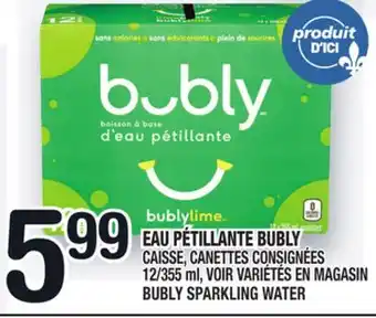 Marche Ami EAU PÉTILLANTE BUBLY | BUBLY SPARKLING WATER offer