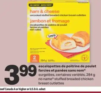L'Intermarché ESCALOPETTES DE POITRINE DE POULET FARCIES ET PANÉES, 284 G offer