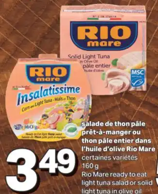 L'Intermarché SALADE DE THON PÂLE PRÊT-À-MANGER OU THON PÂLE ENTIER DANS L'HUILE D'OLIVE, 160 g offer