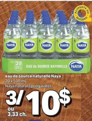 L'Intermarché EAU DE SOURCE NATURELLE NAYA, 20 X 500 ML offer