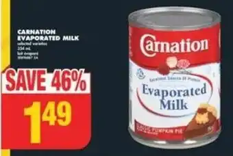 No Frills CARNATION EVAPORATED MILK offer