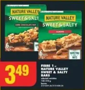 No Frills FIBRE 1 OR NATURE VALLEY SWEET & SALTY BARS offer