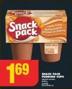 No Frills SNACK PACK PUDDING CUPS offer