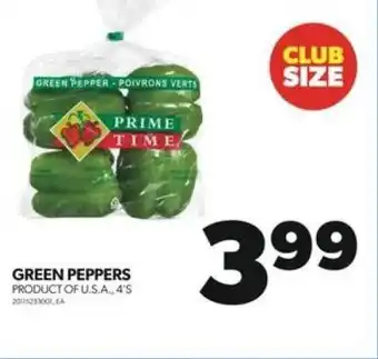 Real Canadian Superstore GREEN PEPPERS 4'S offer