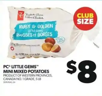 Real Canadian Superstore PC LITTLE GEMS MINI MIXED POTATOES 5LB offer