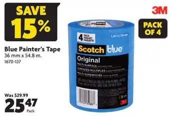 Home Hardware Blue Painter's Tape offer