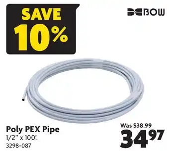 Home Hardware Poly PEX Pipe offer