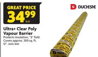 Home Hardware Ultra+ Clear Poly Vapour Barrier offer