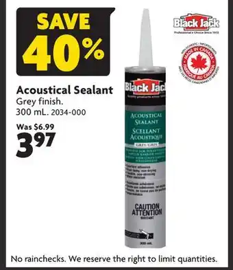 Home Hardware Acoustical Sealant offer
