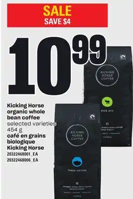 Independent City Market CAFÉ EN GRAINS BIOLOGIQUE KICKING HORSE, 454 G offer
