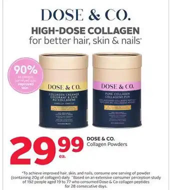 Rexall DOSE & CO. Collagen Powders offer