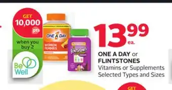 Rexall ONE A DAY or FLINTSTONES Vitamins or Supplements offer