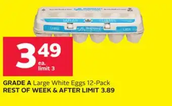 Rexall GRADE A Large White Eggs 12 offer