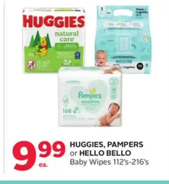 Rexall HUGGIES, PAMPERS or HELLO BELLO Baby Wipes offer