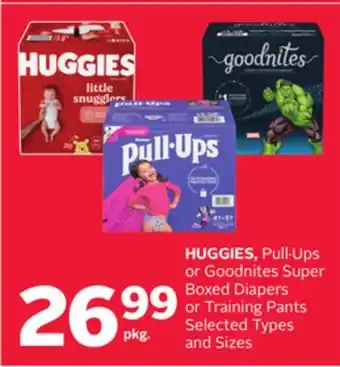 Rexall HUGGIES, Pull. Ups or Goodnites Super Boxed Diapers or Training Pants offer